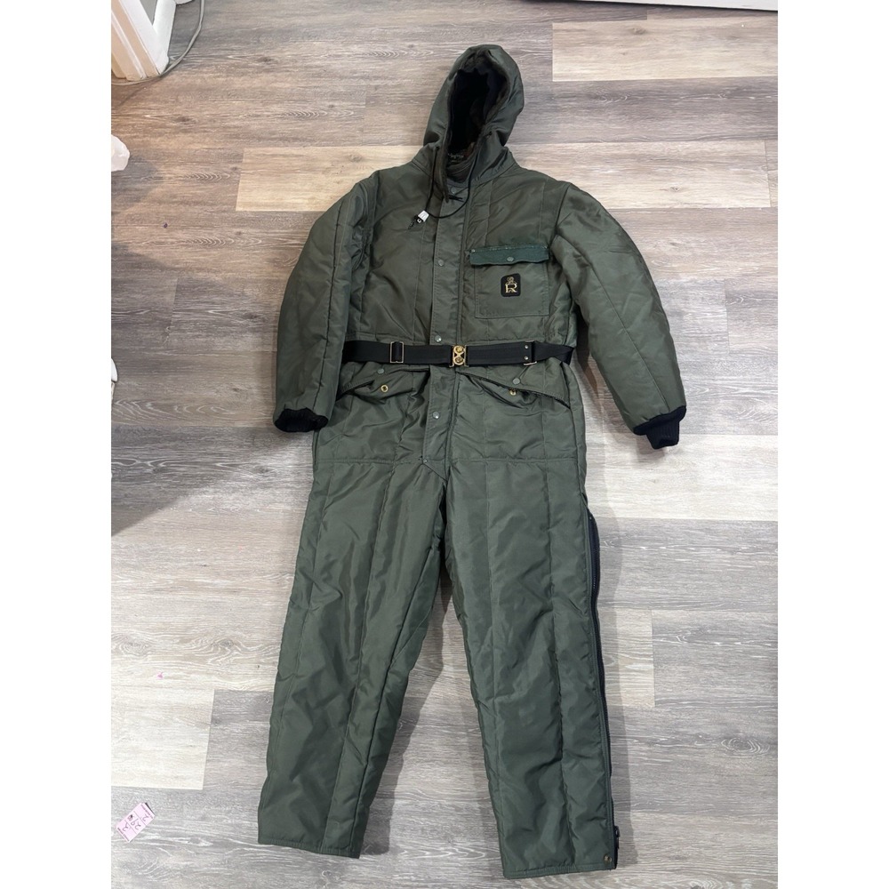 RefrigiWear Coveralls Men's Medium Insulated Hooded USA VTG Adjustable Waist